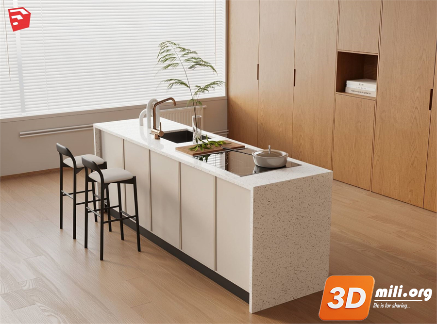 Kitchen island Skp Files